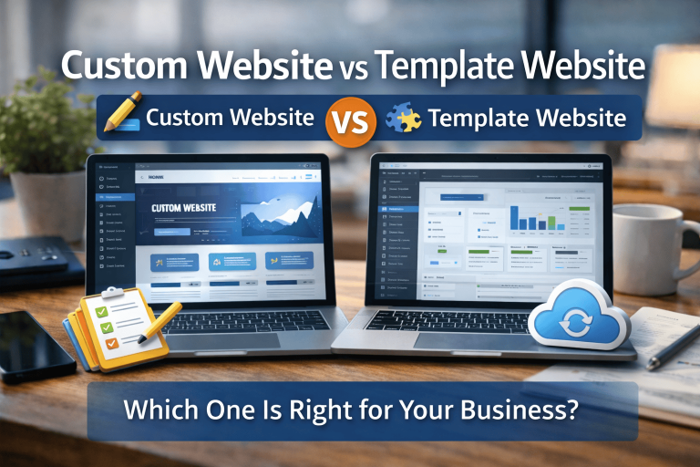 Custom Website vs Template Website Which One Is Right for Your Business