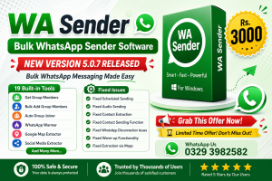 WaSender - WhatsApp Bulk Sender – Smart Messaging & Automation Software