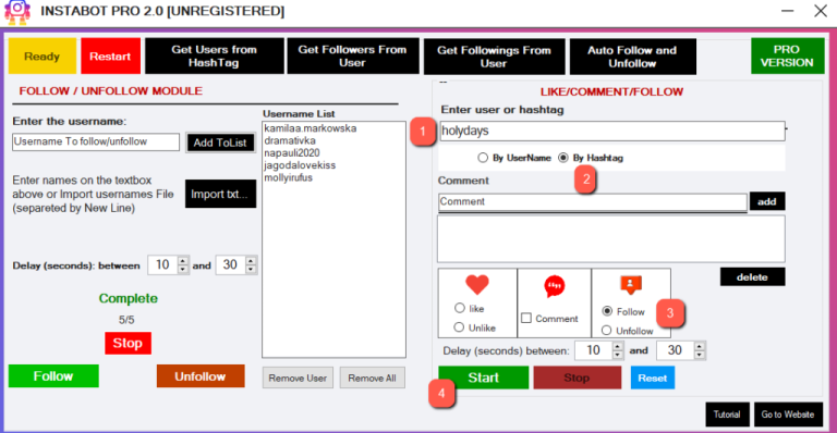 InstaBot – Instagram Automation Software