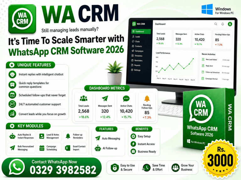WACRM – WhatsApp Customer Relationship Management Software